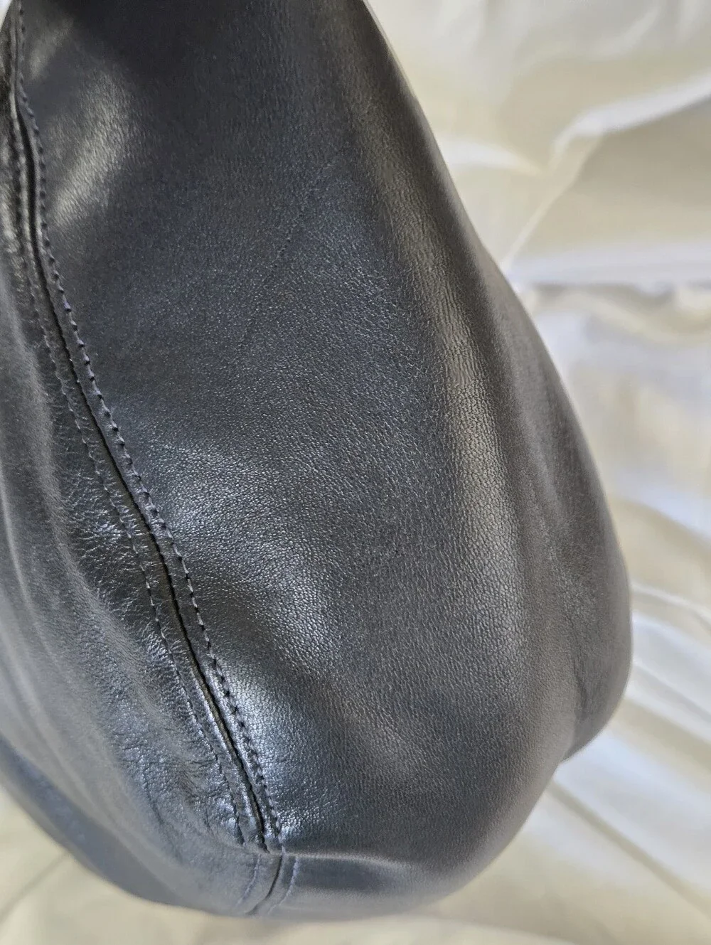 Coach Halsey 4121 Black Hobo Bag Purse Crossbody Vintage Leather Made In 1992